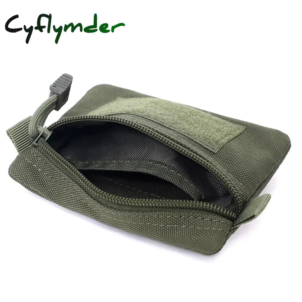 Cyflymder Outdoor Edc Molle Pouch Wallet Waterproof Portable Travel Zipper Waist Bag For Camping