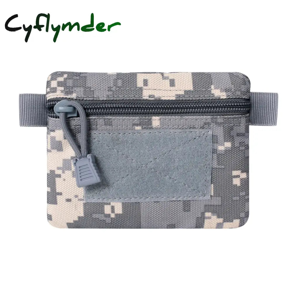 Cyflymder Outdoor Edc Molle Pouch Wallet Waterproof Portable Travel Zipper Waist Bag For Camping