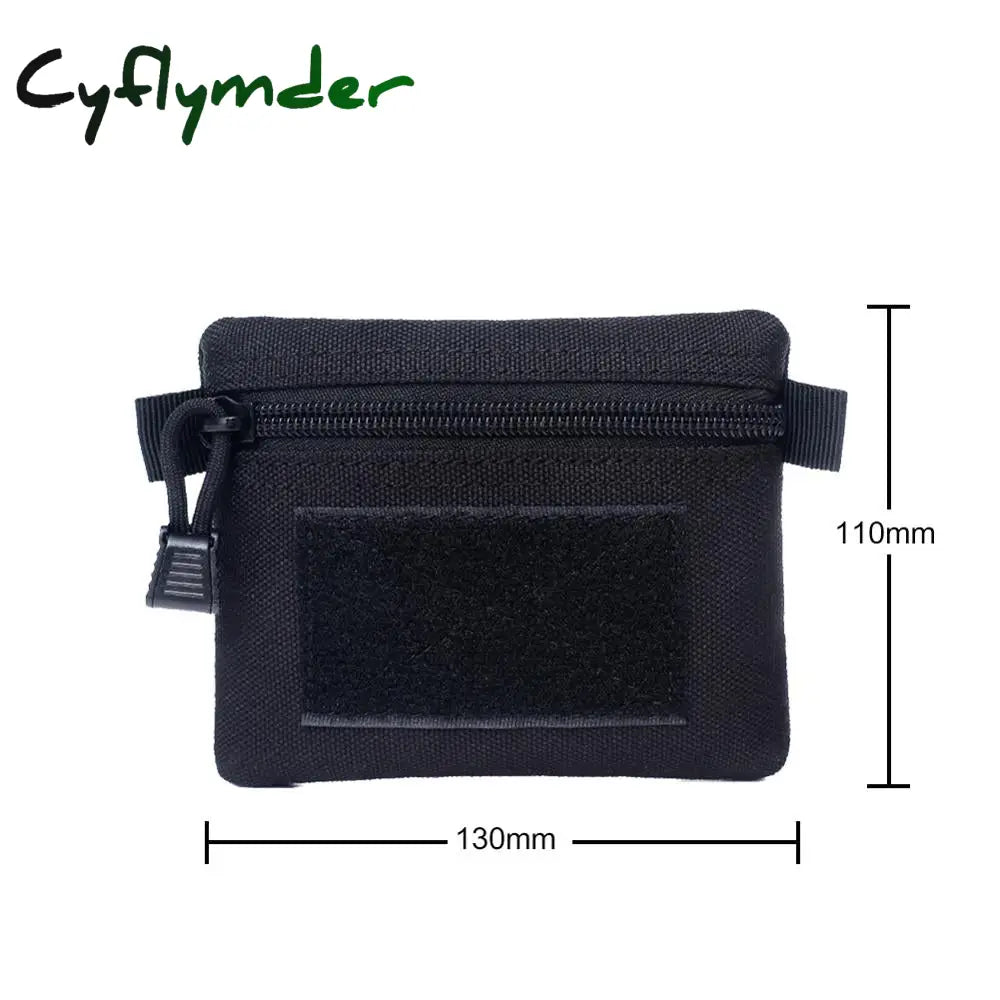 Cyflymder Outdoor Edc Molle Pouch Wallet Waterproof Portable Travel Zipper Waist Bag For Camping