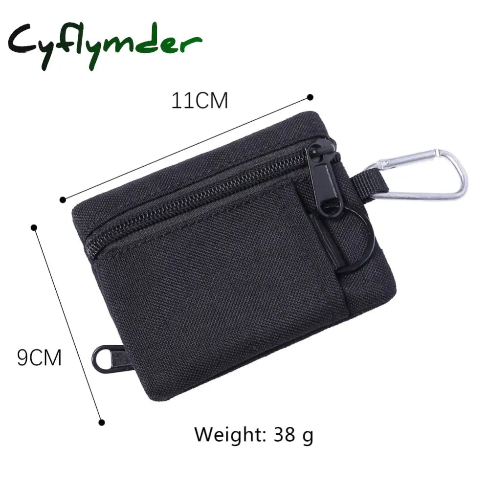 Cyflymder Outdoor Edc Molle Pouch Wallet Waterproof Portable Travel Zipper Waist Bag For Camping