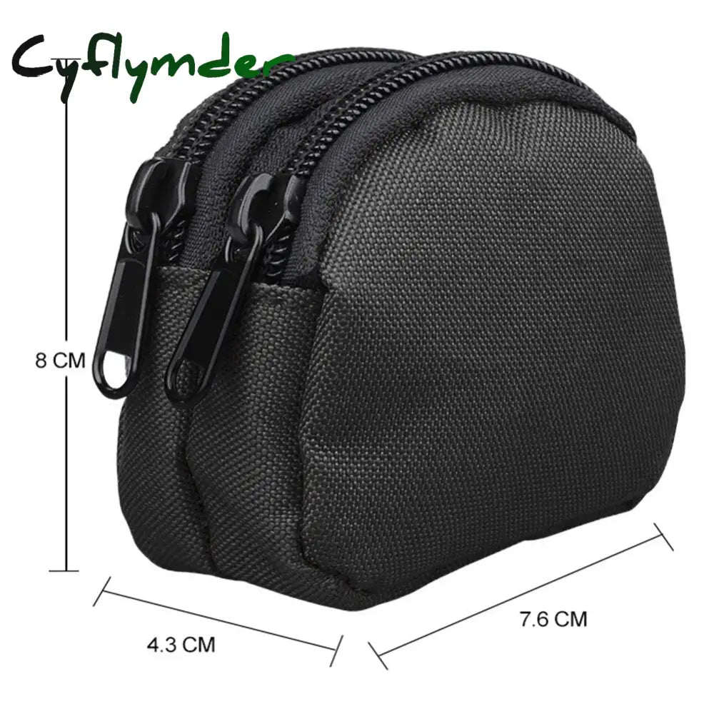 Cyflymder Outdoor Edc Molle Pouch Wallet Waterproof Portable Travel Zipper Waist Bag For Camping