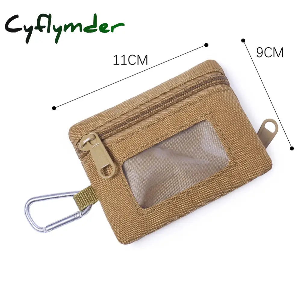 Cyflymder Outdoor Edc Molle Pouch Wallet Waterproof Portable Travel Zipper Waist Bag For Camping