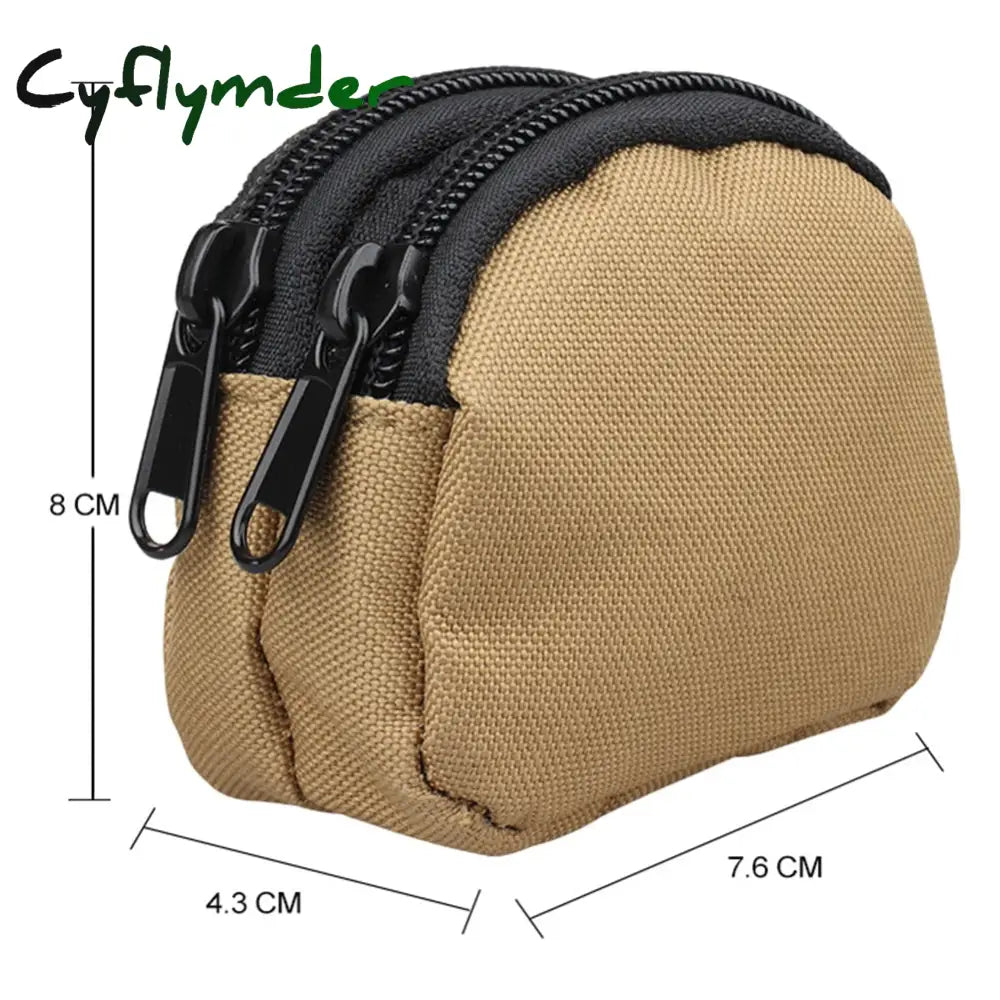 Cyflymder Outdoor Edc Molle Pouch Wallet Waterproof Portable Travel Zipper Waist Bag For Camping