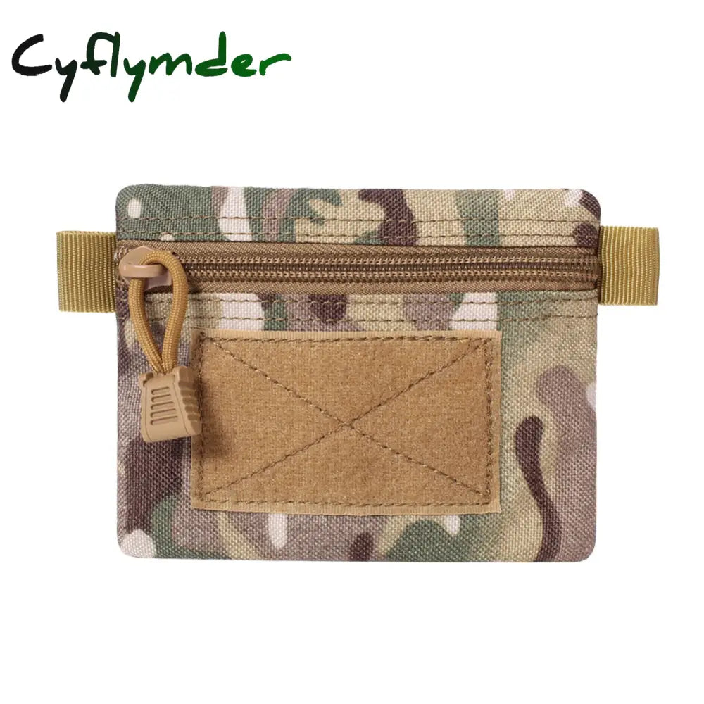 Cyflymder Outdoor Edc Molle Pouch Wallet Waterproof Portable Travel Zipper Waist Bag For Camping