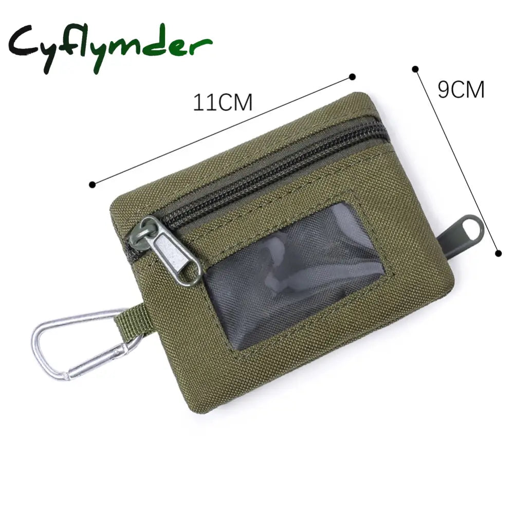 Cyflymder Outdoor Edc Molle Pouch Wallet Waterproof Portable Travel Zipper Waist Bag For Camping