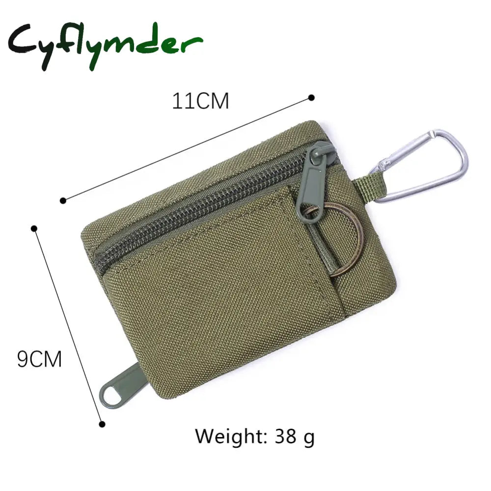 Cyflymder Outdoor Edc Molle Pouch Wallet Waterproof Portable Travel Zipper Waist Bag For Camping