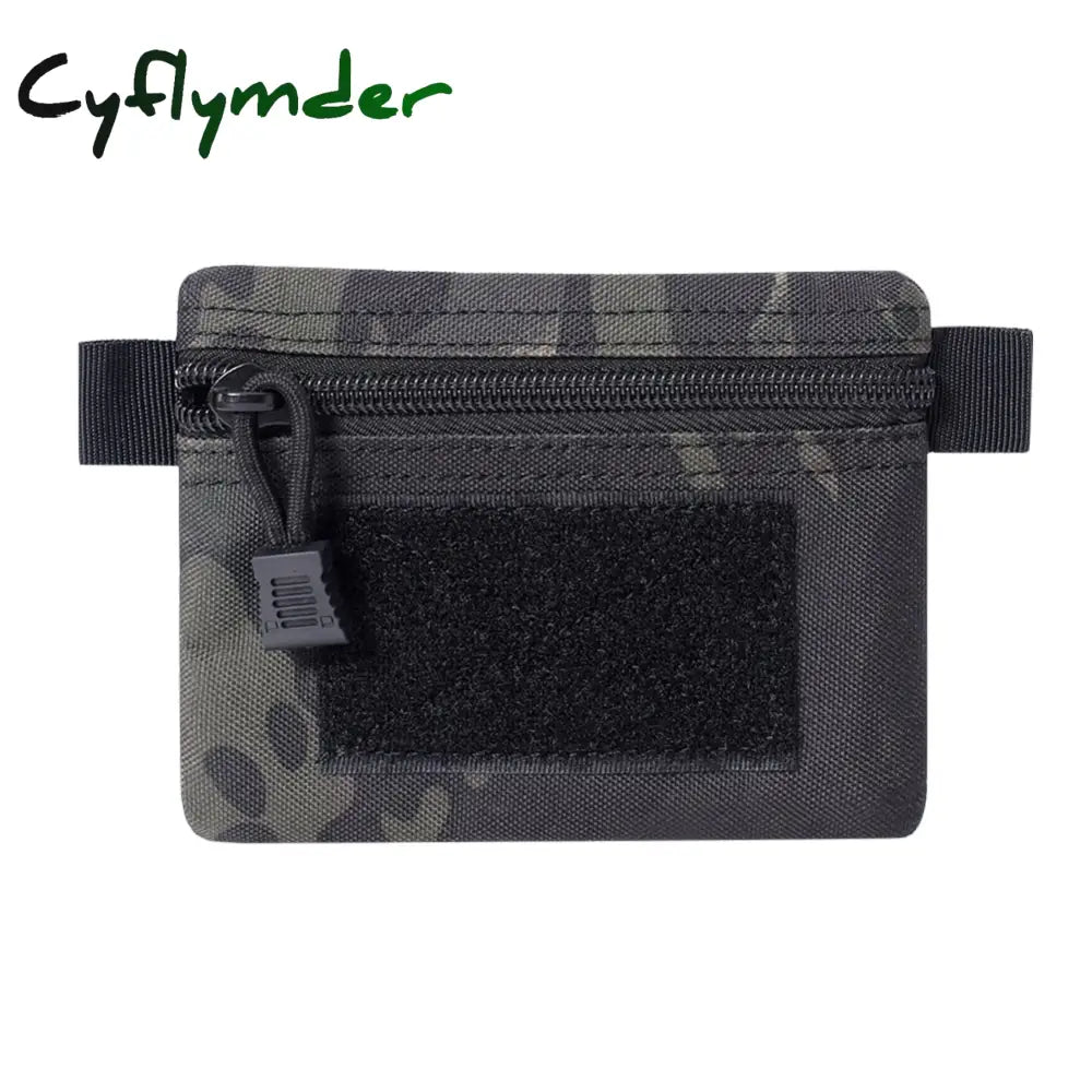 Cyflymder Outdoor Edc Molle Pouch Wallet Waterproof Portable Travel Zipper Waist Bag For Camping