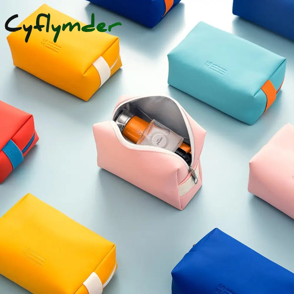 Cyflymder Outdoor Girl Makeup Bag Women Cosmetic Toiletries Organizer Waterproof Female Storage