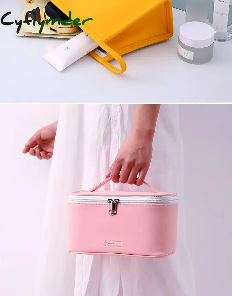 Cyflymder Outdoor Girl Makeup Bag Women Cosmetic Toiletries Organizer Waterproof Female Storage