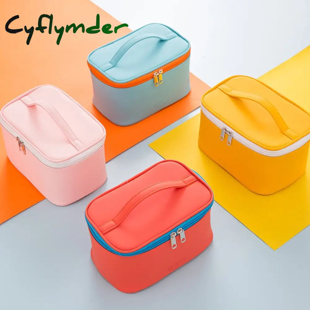 Cyflymder Outdoor Girl Makeup Bag Women Cosmetic Toiletries Organizer Waterproof Female Storage