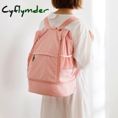 Cyflymder Outdoor Gym Backpack Dry Wet Seperation Bag Swimming Fitness Bags For Women With Shoes