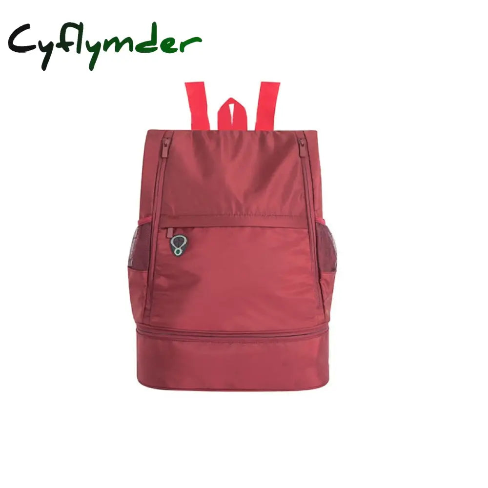 Cyflymder Outdoor Gym Backpack Dry Wet Seperation Bag Swimming Fitness Bags For Women With Shoes