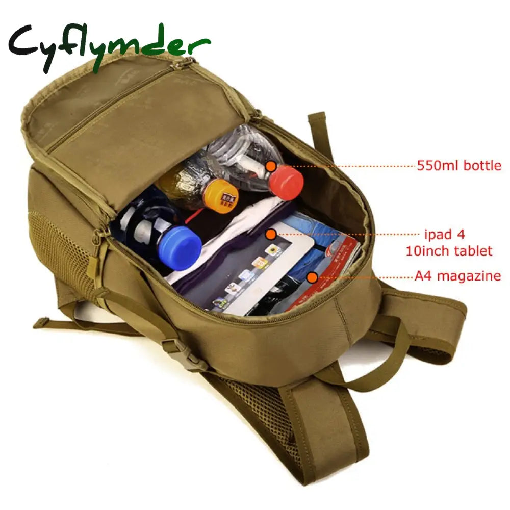 Cyflymder Outdoor Tactical Backpack Military Rucksacks Men 15L 20L Waterproof Sport Travel