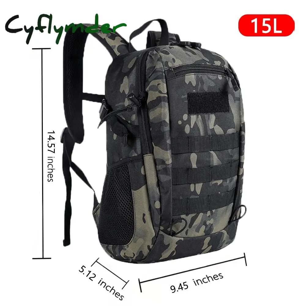 Cyflymder Outdoor Tactical Backpack Military Rucksacks Men 15L 20L Waterproof Sport Travel