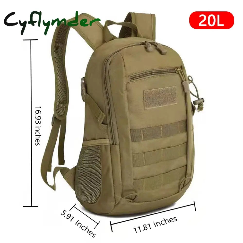 Cyflymder Outdoor Tactical Backpack Military Rucksacks Men 15L 20L Waterproof Sport Travel