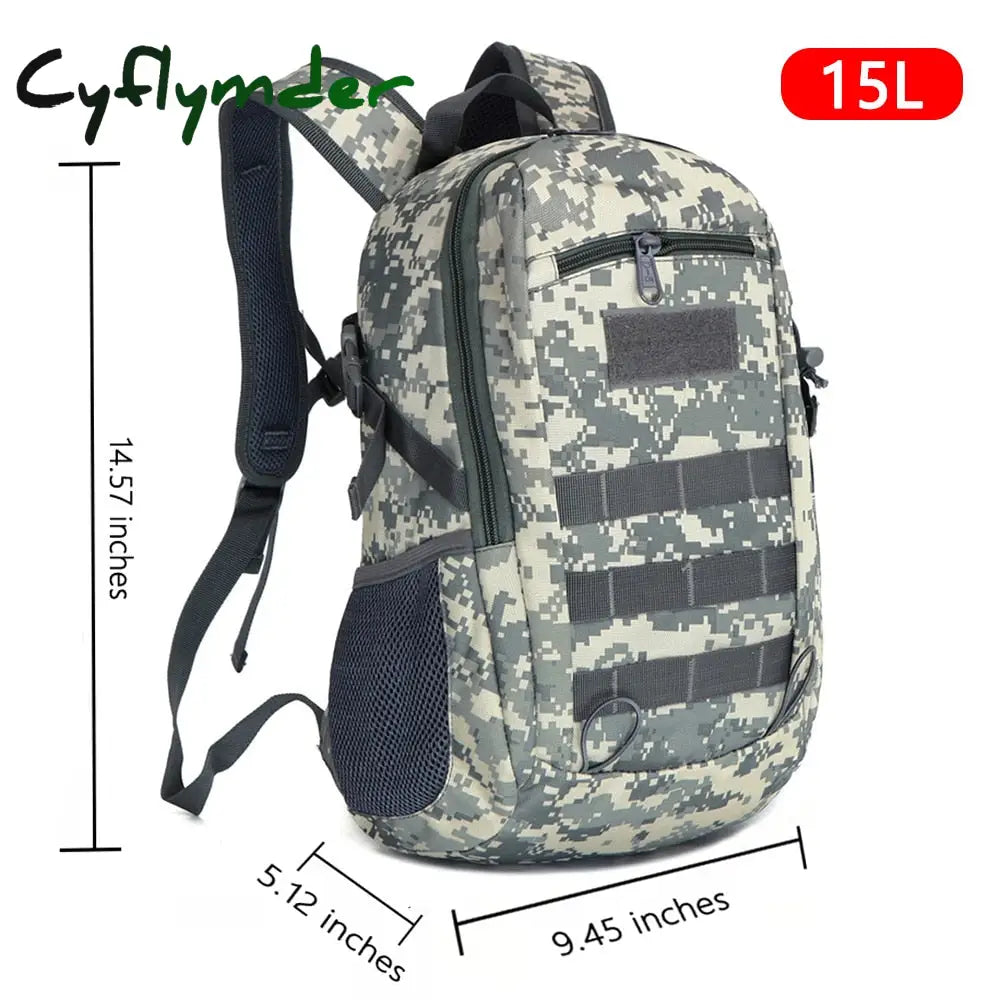 Cyflymder Outdoor Tactical Backpack Military Rucksacks Men 15L 20L Waterproof Sport Travel