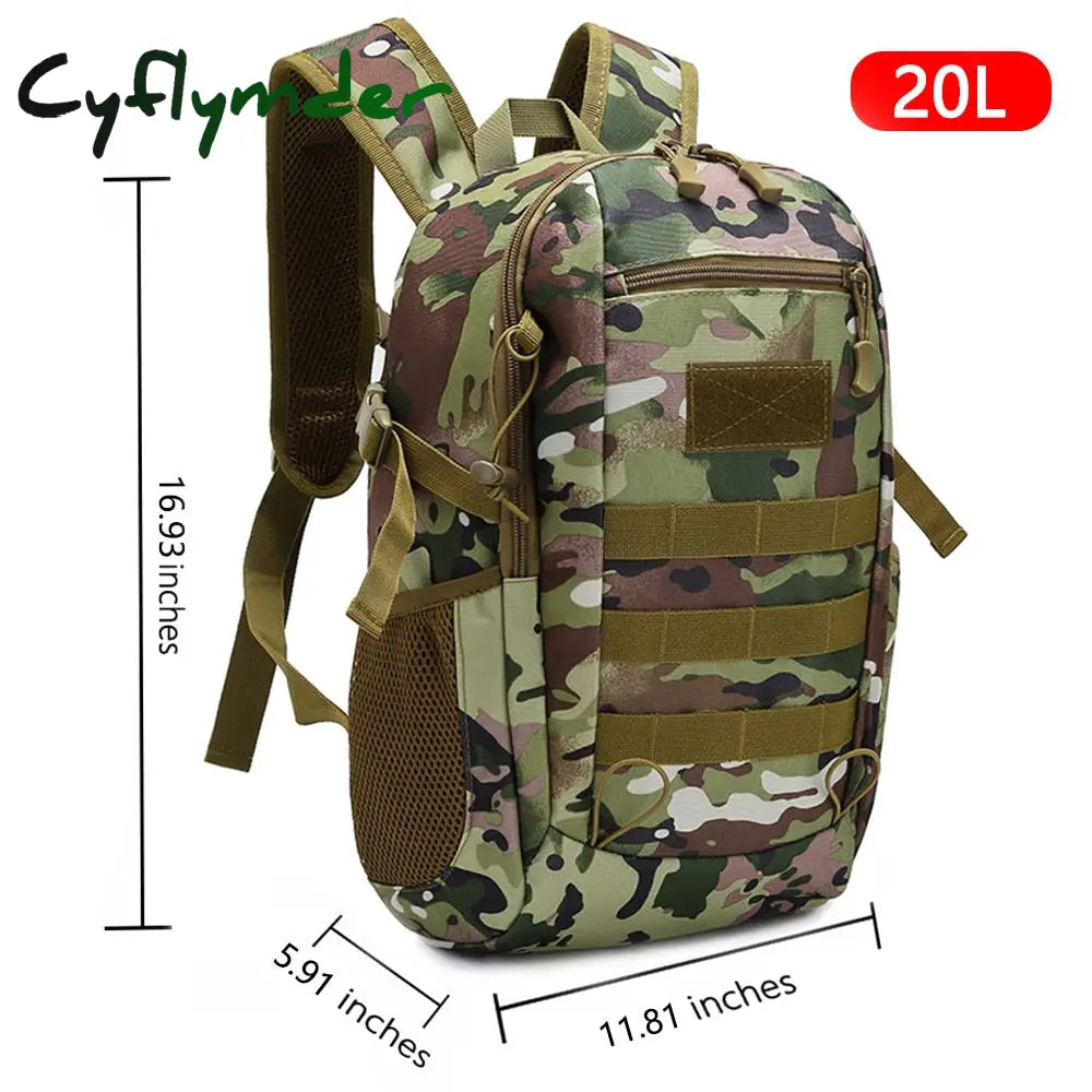 Cyflymder Outdoor Tactical Backpack Military Rucksacks Men 15L 20L Waterproof Sport Travel