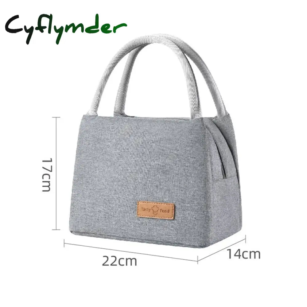 Cyflymder Oxford Cloth Handheld Lunch Box Bags High Capacity Food Drink Heat Preservation