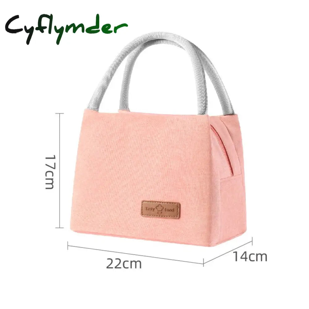 Cyflymder Oxford Cloth Handheld Lunch Box Bags High Capacity Food Drink Heat Preservation