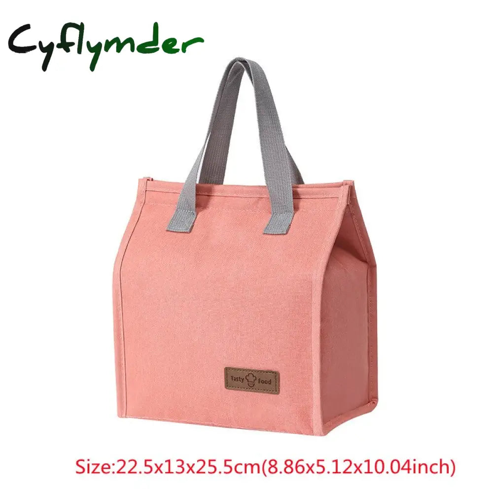 Cyflymder Oxford Cloth Handheld Lunch Box Bags High Capacity Food Drink Heat Preservation