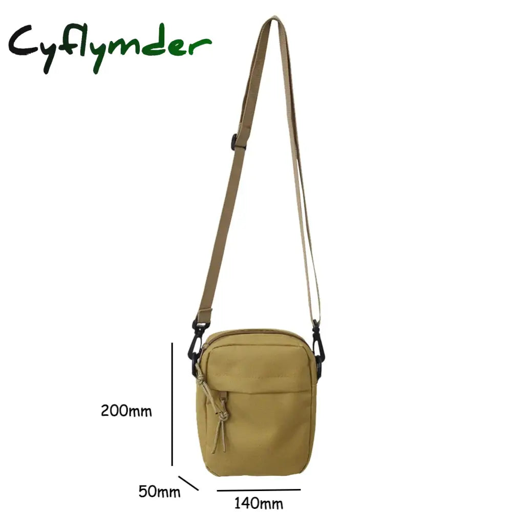 Cyflymder Oxford Women’s Crossbody Bags Small Shoulder Handbags For Men Korean Solid Color