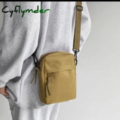 Cyflymder Oxford Women’s Crossbody Bags Small Shoulder Handbags For Men Korean Solid Color