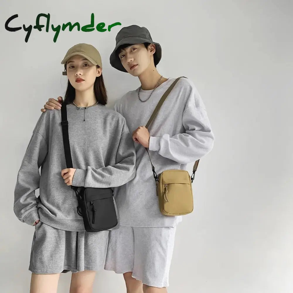 Cyflymder Oxford Women’s Crossbody Bags Small Shoulder Handbags For Men Korean Solid Color