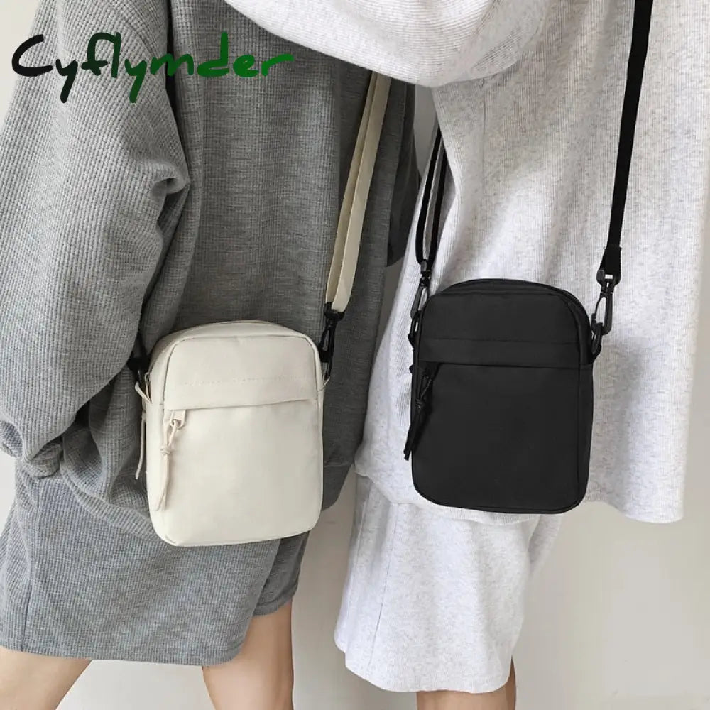 Cyflymder Oxford Women’s Crossbody Bags Small Shoulder Handbags For Men Korean Solid Color