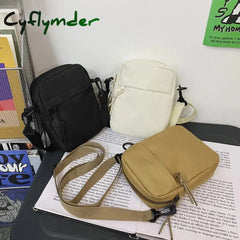 Cyflymder Oxford Women’s Crossbody Bags Small Shoulder Handbags For Men Korean Solid Color