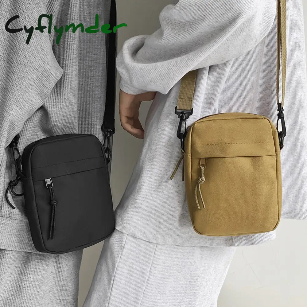 Cyflymder Oxford Women’s Crossbody Bags Small Shoulder Handbags For Men Korean Solid Color