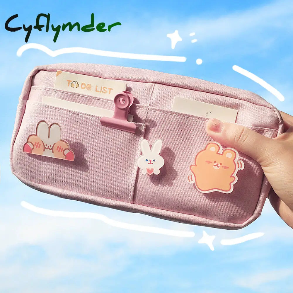 Cyflymder Pencil Case Cute Pencilcases Material Escolar Girl Back To School Supplies Piorniki