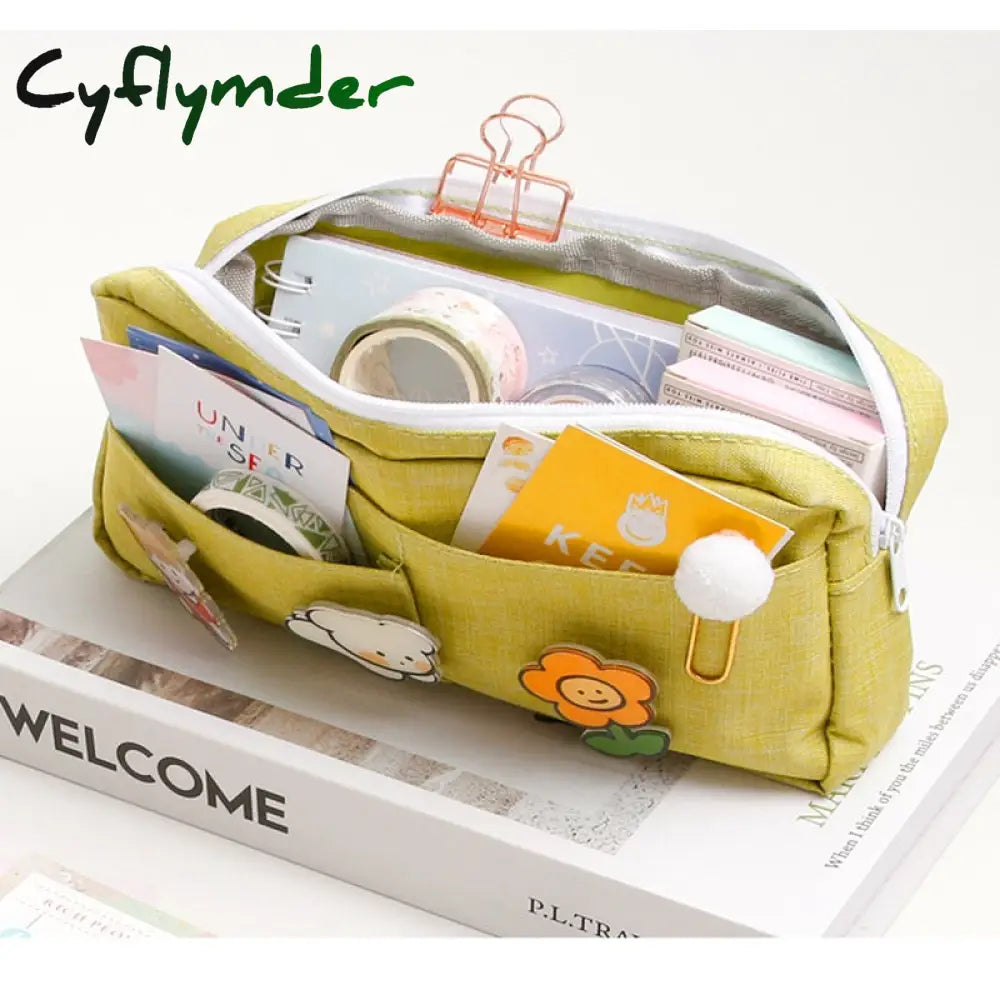 Cyflymder Pencil Case Cute Pencilcases Material Escolar Girl Back To School Supplies Piorniki