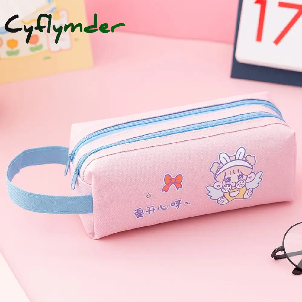 Cyflymder Pencil Case Kawaii Korean Stationery Pouch Large Capacity Bag Astuccio Estojo Escolar