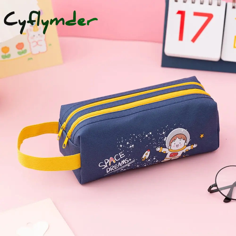 Cyflymder Pencil Case Kawaii Korean Stationery Pouch Large Capacity Bag Astuccio Estojo Escolar