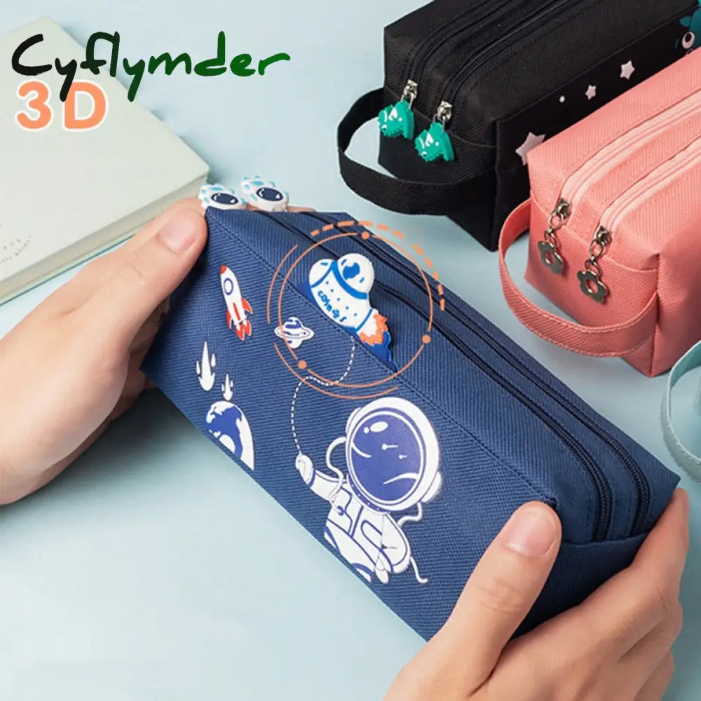 Cyflymder Pencil Case Kawaii Korean Stationery Pouch Large Capacity Bag Astuccio Estojo Escolar