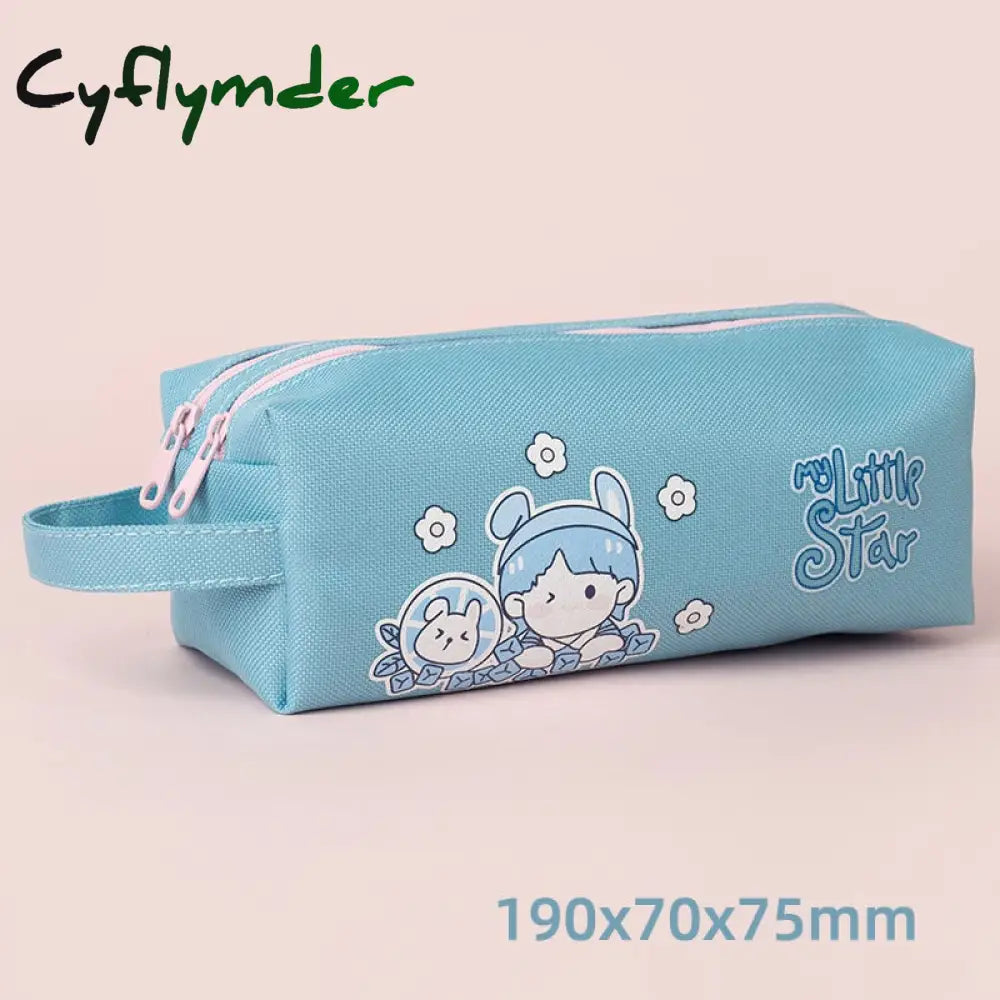 Cyflymder Pencil Case Kawaii Korean Stationery Pouch Large Capacity Bag Astuccio Estojo Escolar