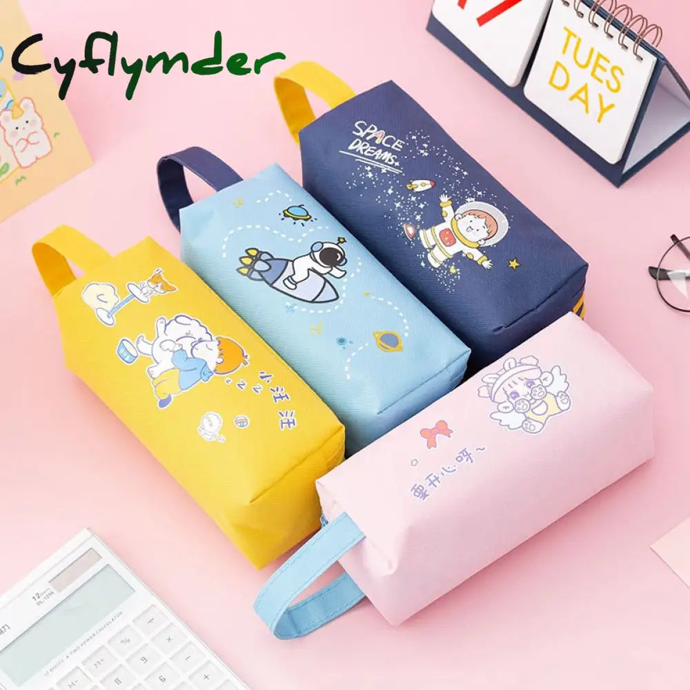 Cyflymder Pencil Case Kawaii Korean Stationery Pouch Large Capacity Bag Astuccio Estojo Escolar