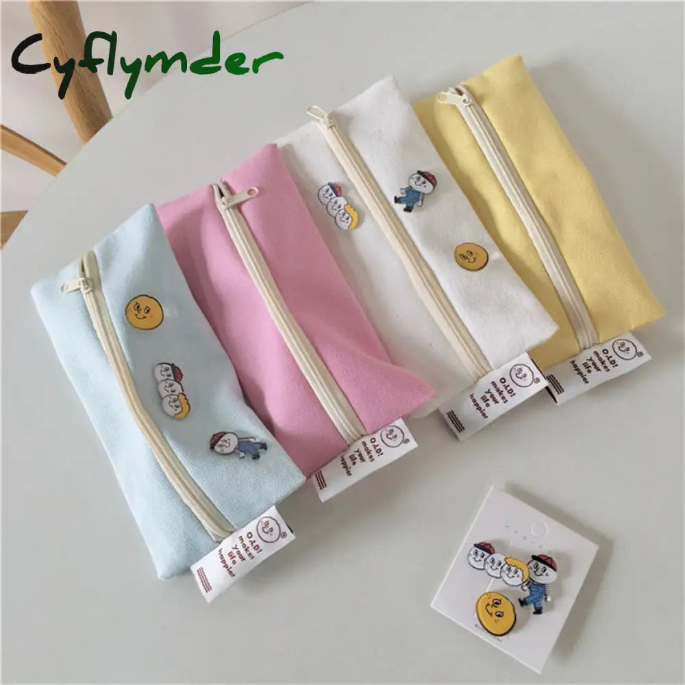 Cyflymder Pencil Cases Japanese Bags Organizer Pens Case Stationery For School Cute Office Items