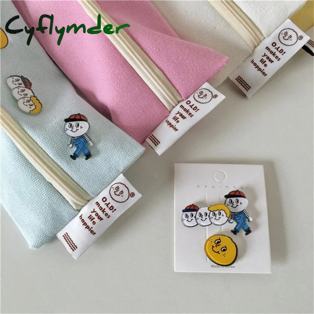 Cyflymder Pencil Cases Japanese Bags Organizer Pens Case Stationery For School Cute Office Items