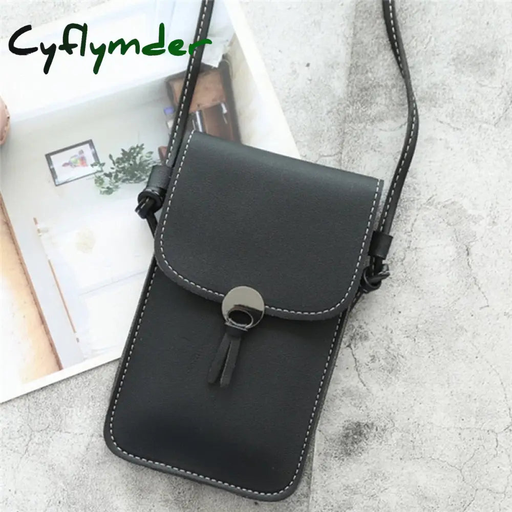 Cyflymder Phone Wallets Transparent Touch Screen Mobile Bag Pouch Women Purse Messenger Bags Small