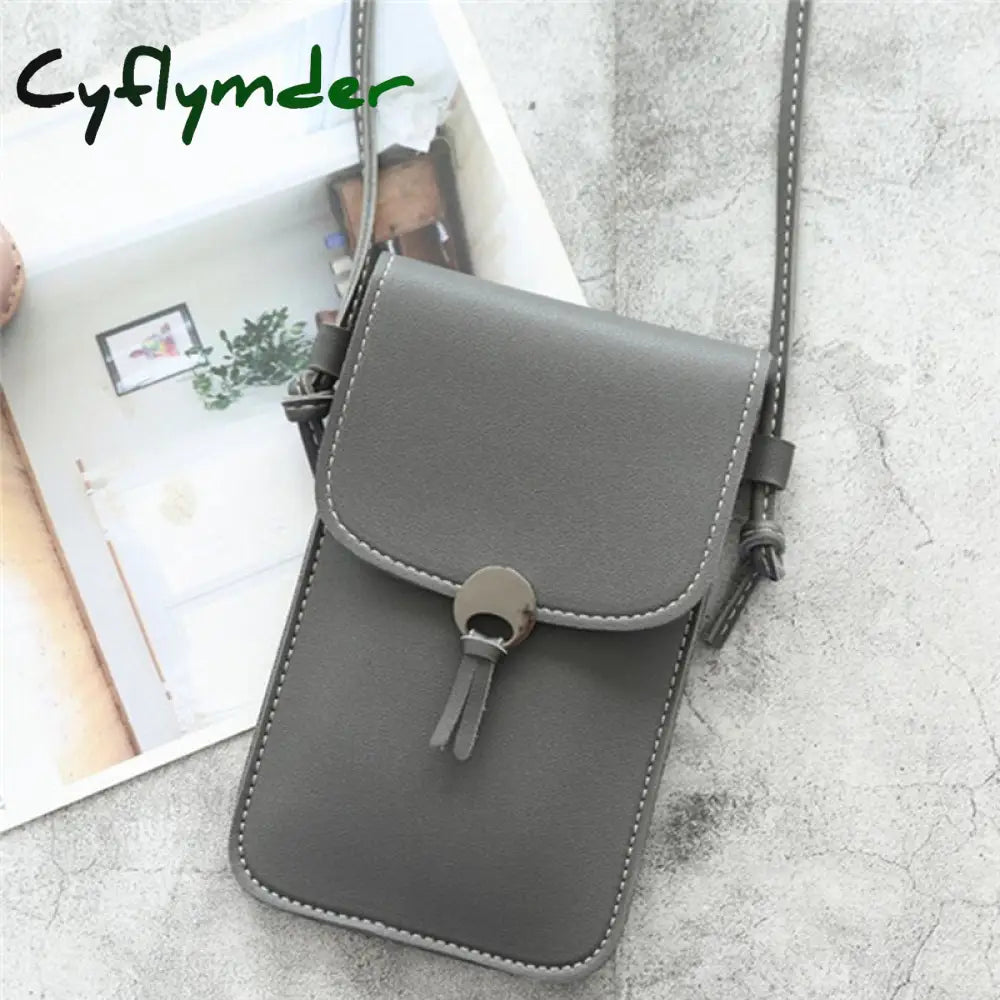 Cyflymder Phone Wallets Transparent Touch Screen Mobile Bag Pouch Women Purse Messenger Bags Small