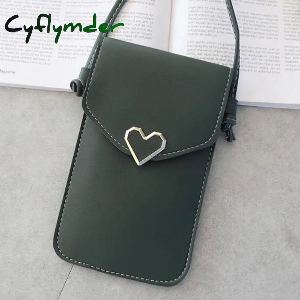 Cyflymder Phone Wallets Transparent Touch Screen Mobile Bag Pouch Women Purse Messenger Bags Small