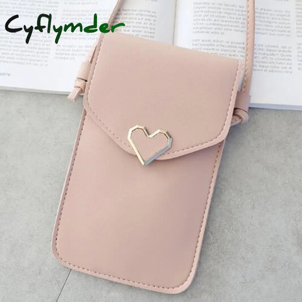 Cyflymder Phone Wallets Transparent Touch Screen Mobile Bag Pouch Women Purse Messenger Bags Small