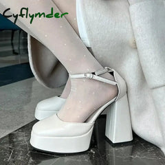 Cyflymder Platform heels Summer Sexy Women Party Nightclub Shoes Banquet Platform Sandals Women Shoes Super High Heels