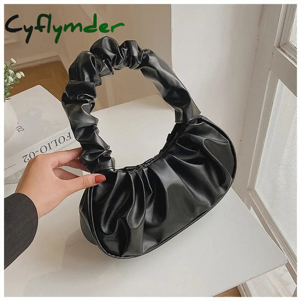 Cyflymder Pleated Cloud Handlebags For Women Shoulder Bags Leisure Armpit Bag Shopping New Trend