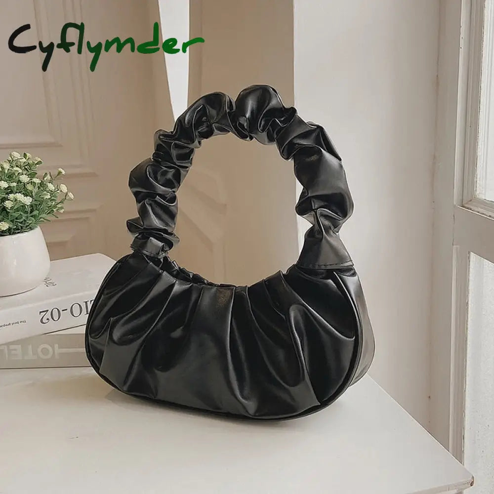 Cyflymder Pleated Cloud Handlebags For Women Shoulder Bags Leisure Armpit Bag Shopping New Trend