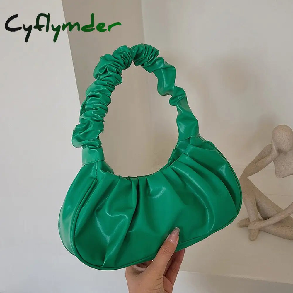 Cyflymder Pleated Cloud Handlebags For Women Shoulder Bags Leisure Armpit Bag Shopping New Trend