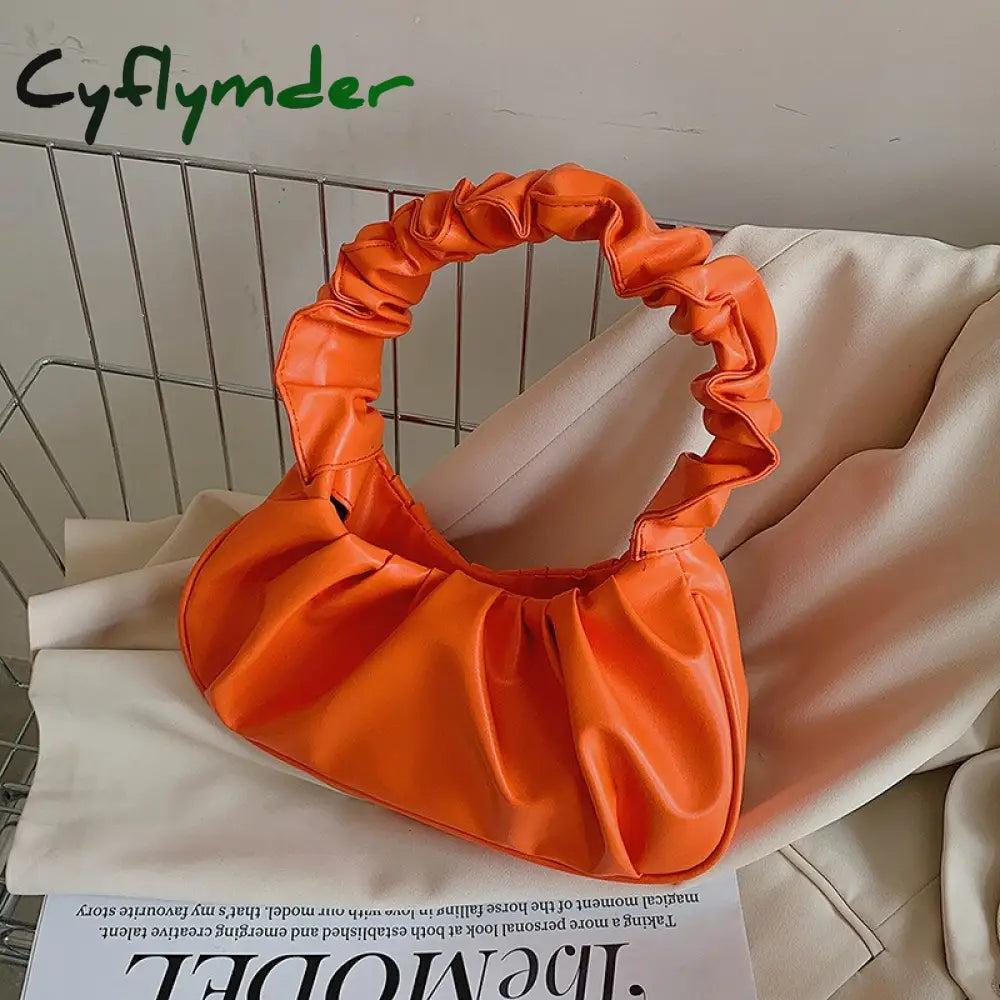 Cyflymder Pleated Cloud Handlebags For Women Shoulder Bags Leisure Armpit Bag Shopping New Trend