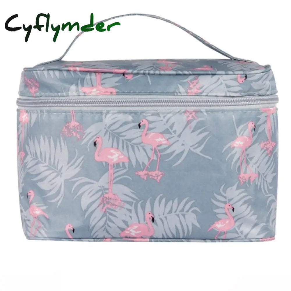 Cyflymder Polyester Multifunction Women Cosmetic Bag Travel Toiletries Storage Organize Handbag