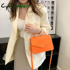 Cyflymder Popular Women Solid Color Handbags New Fashion Shoulder Bags Non-Woven Fabric Crossbody